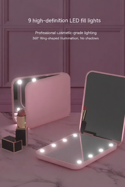 GlowFold LED Makeup Mirror