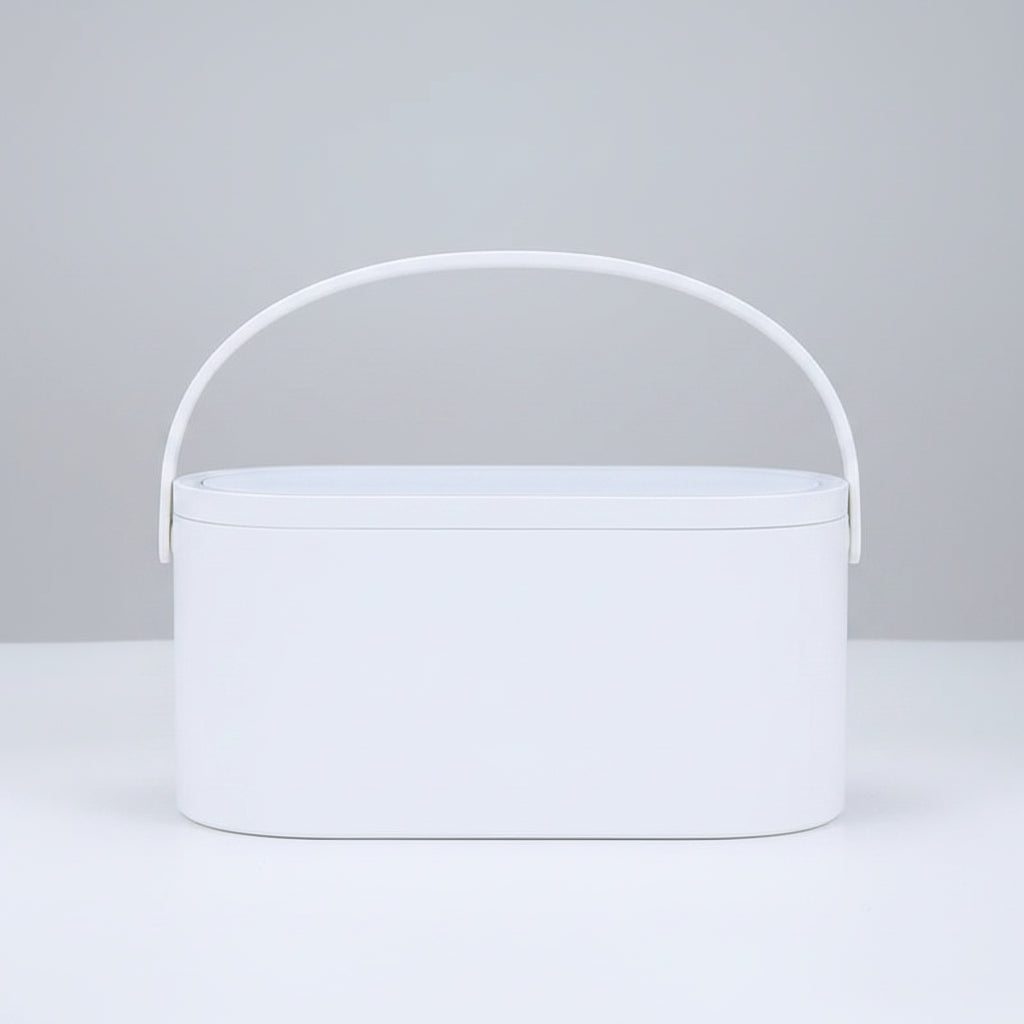 Portable LED Makeup Mirror with Storage