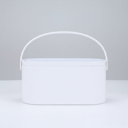 Portable LED Makeup Mirror with Storage
